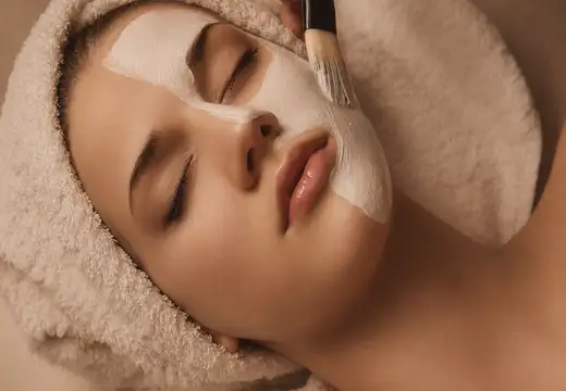 Tratamiento facial con máscara hidratante